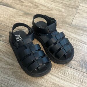 Zara Black Kids Sandals